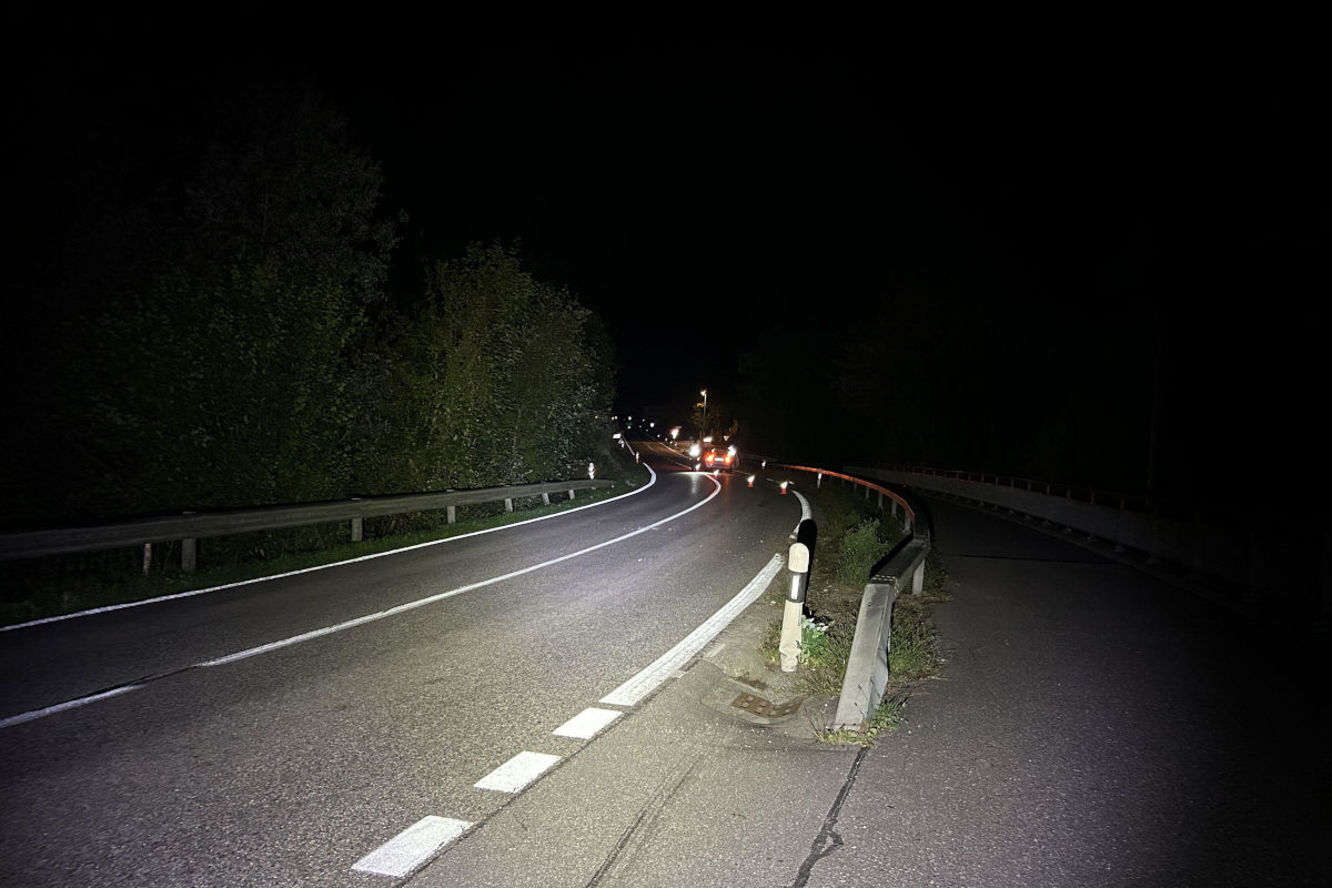 Die 55-Jährige prallte mit ihrem Auto gegen die Randleitplanke.