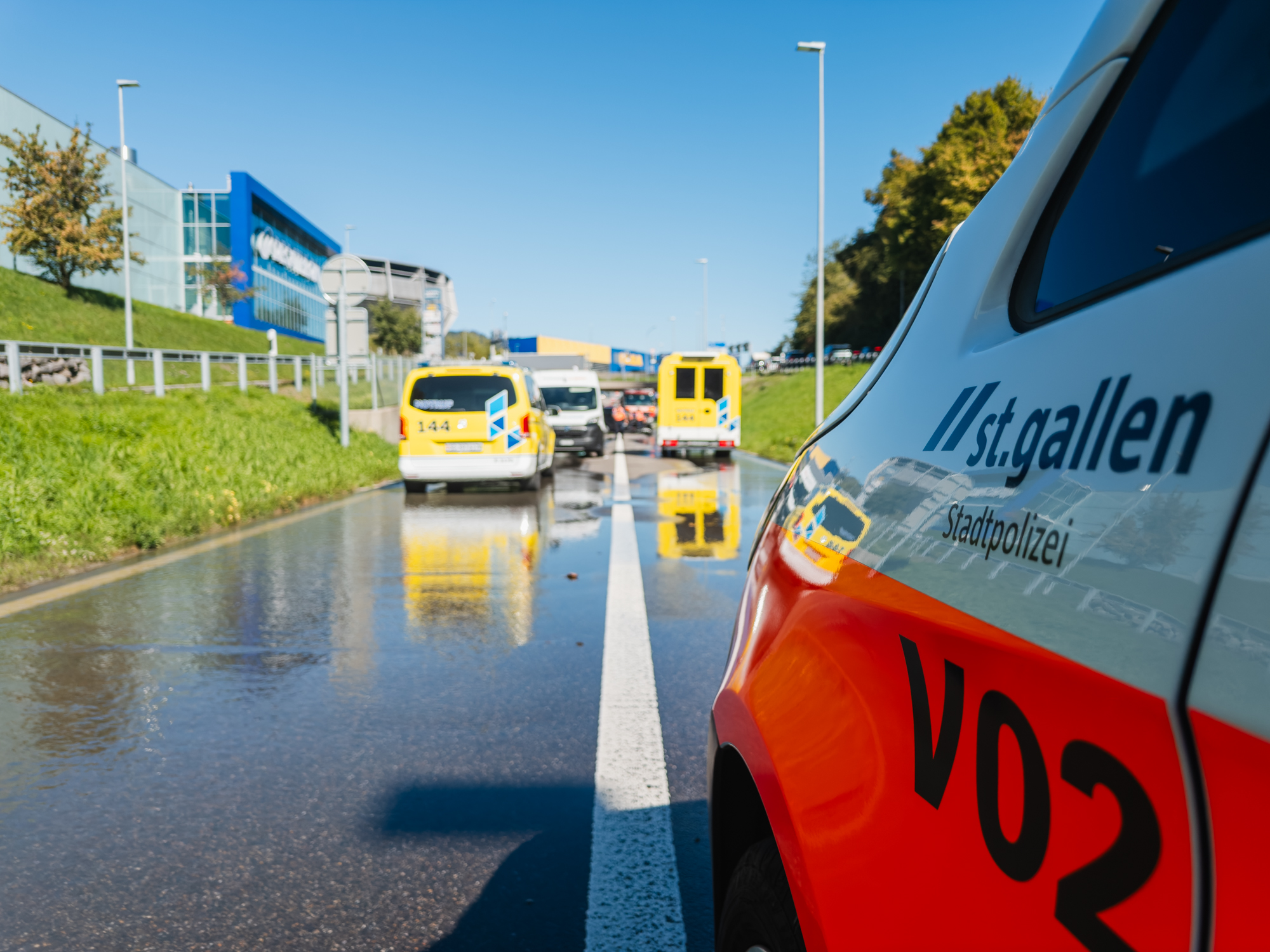 Überblick Unfallort