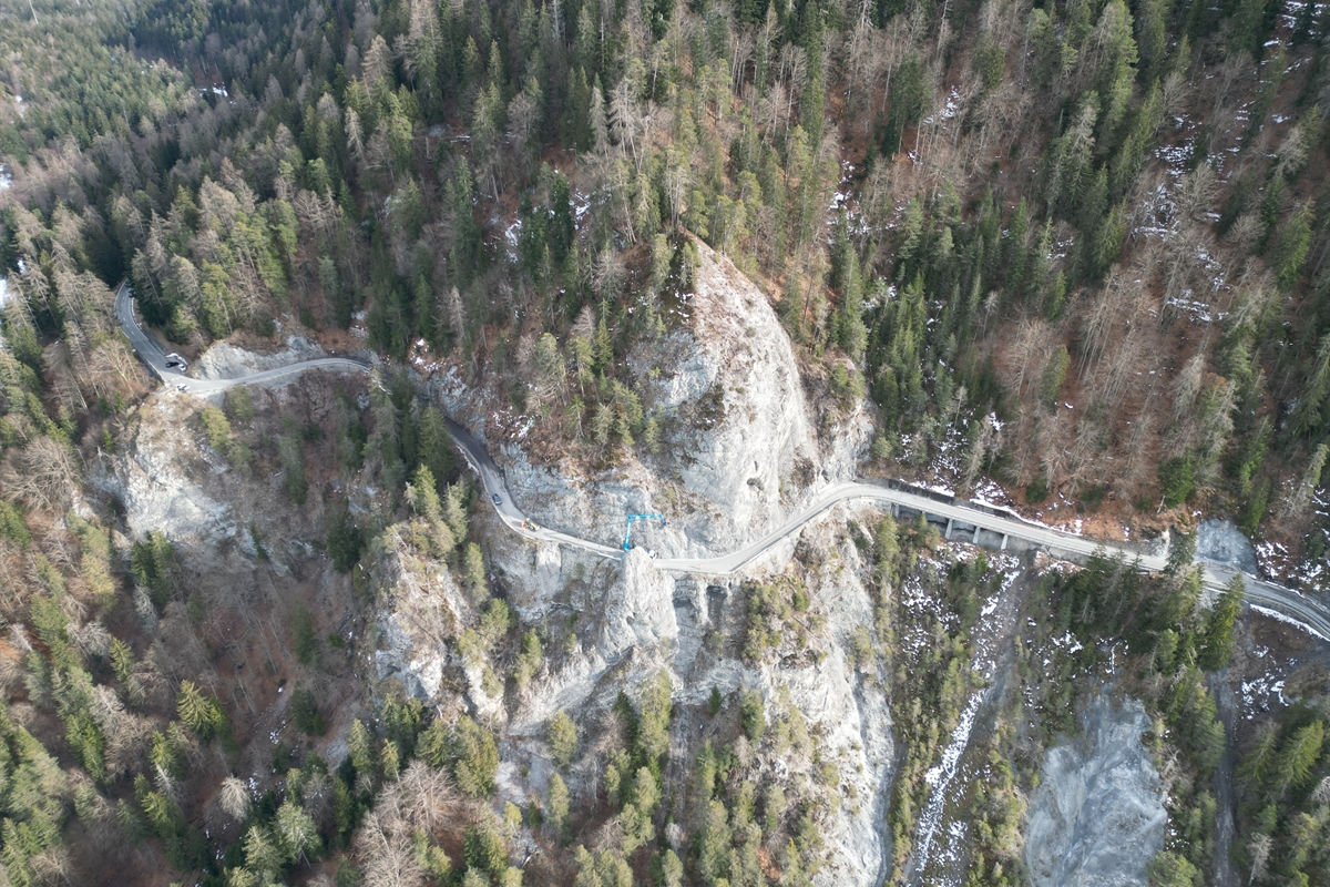 Die Arbeiten finden auf einem Abschnitt zwischen Zault und Spitg statt.