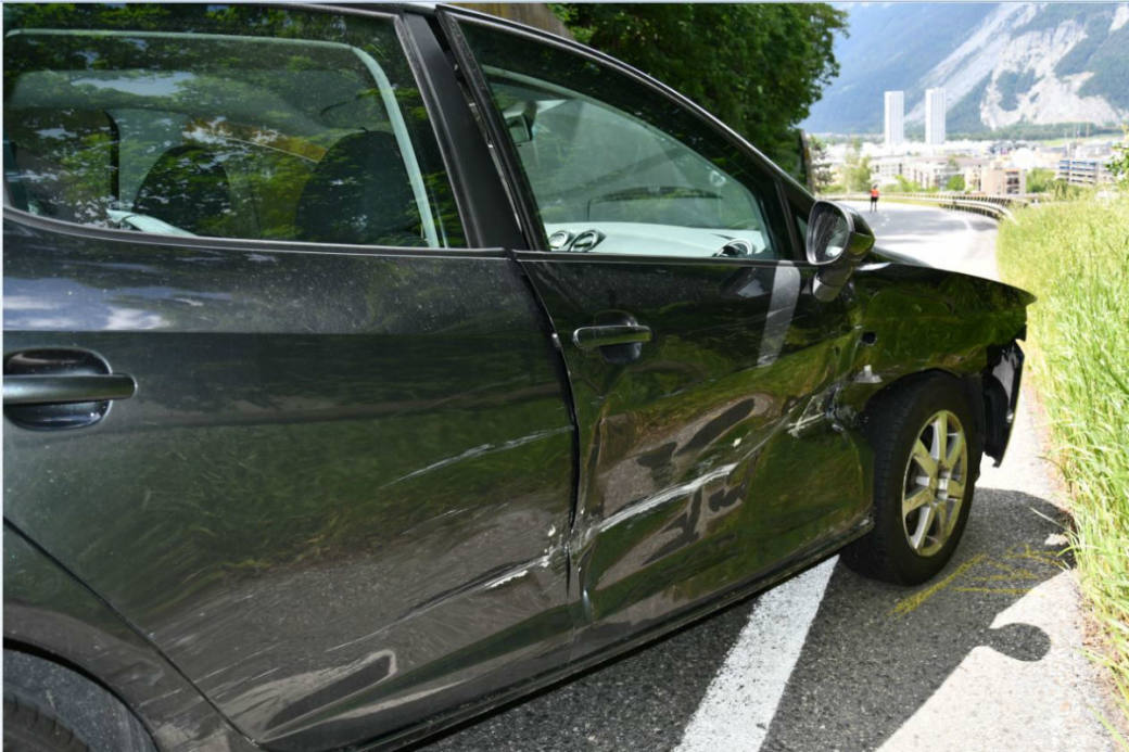 Ein Auto wurde übersehen.