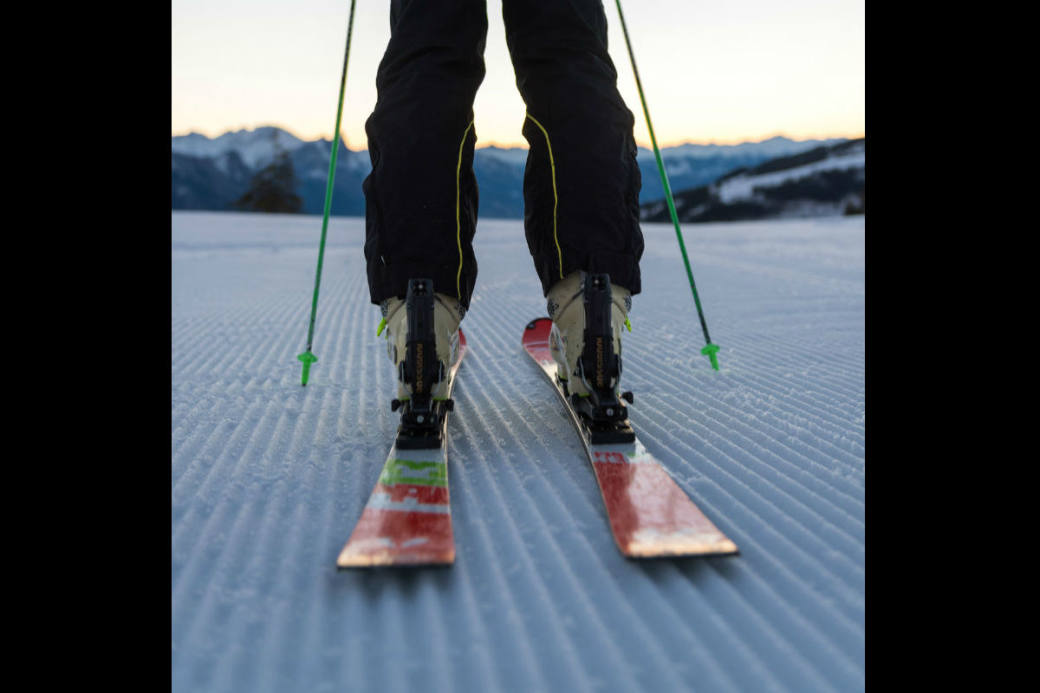 Auf die Ski, fertig, los.
