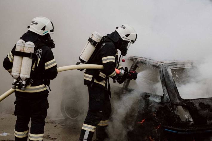 PKW-Brand in Krumpendorf (Symbolbild)