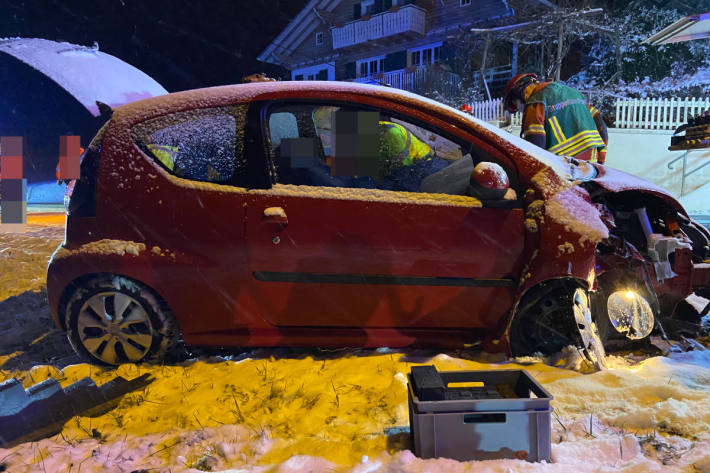 Tier ausgewichen und Unfall verursacht in Zuzgen