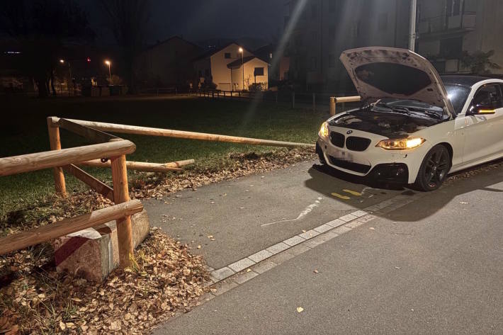 Bei dem Unfall entstand Sachschaden