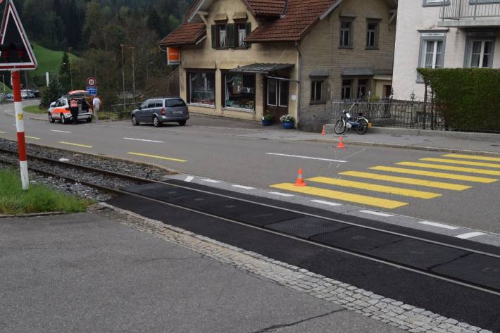 In Trogen AR ist heute ein Töfflifahrer verunfallt.