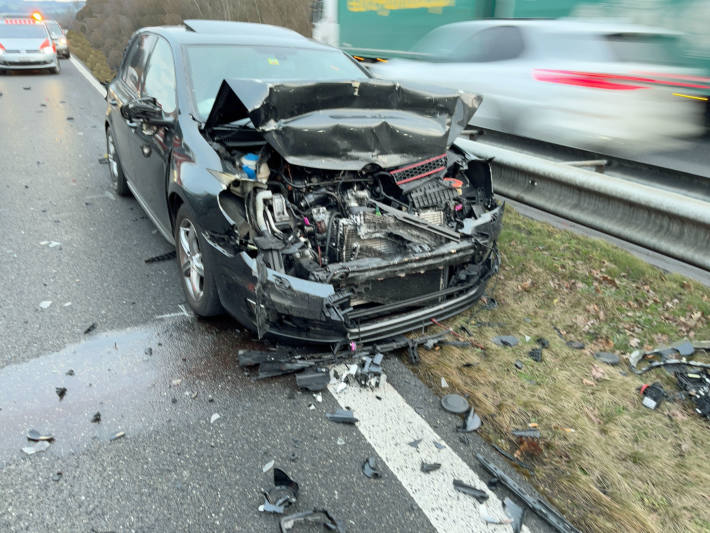 Unfall auf der A2 bei Neuenkirch