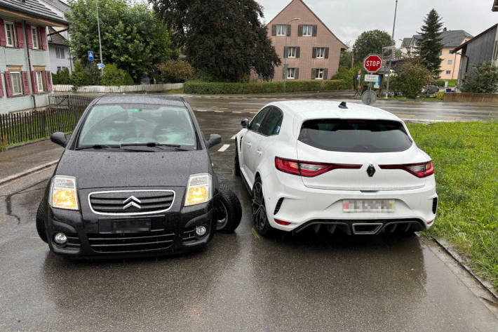 Bei der Kollision wurde ein Autofahrer leicht verletzt.