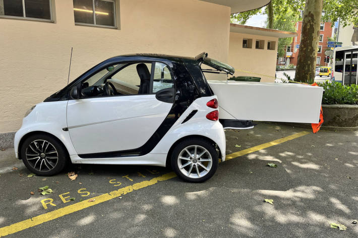 Stadt Luzern: Auto mit ungenügender Ladungssicherung angehalten