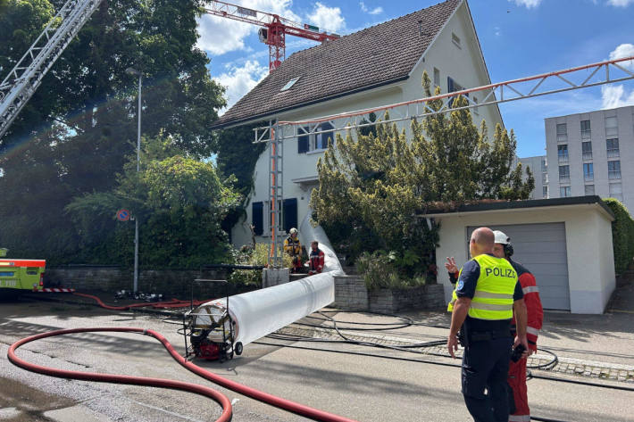 Der Sachschaden am Gebäude beträgt über 100'000 Franken.