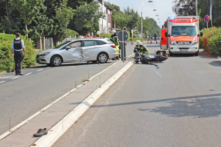 Unfallstelle in Haan