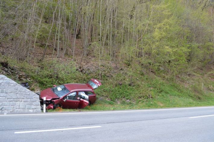 Das Auto wurde stark beschädigt