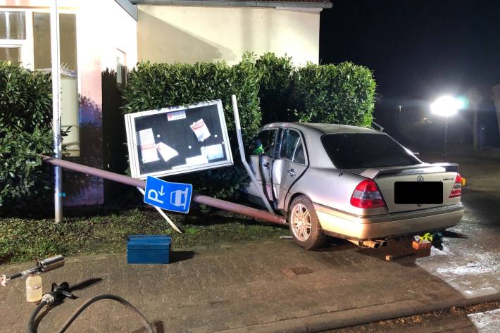 Der Fahranfänger verletzte sich beim Unfall in Flörsheim-Dalsheim