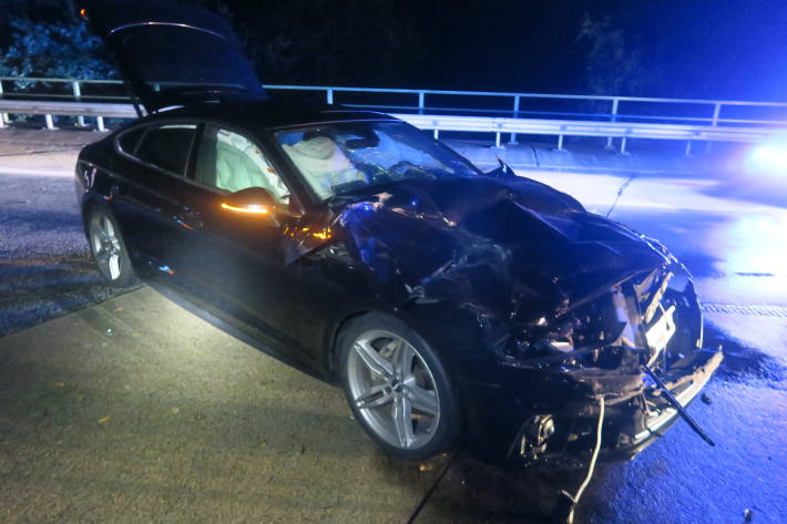 Verkehrsunfall mit hohem Sachschaden auf der A1