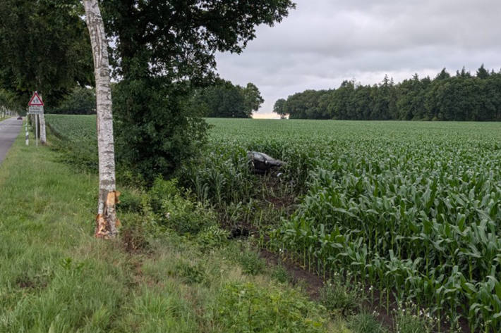 Ein unbekannter Fahrer überholte den PKW im Überholverbot.