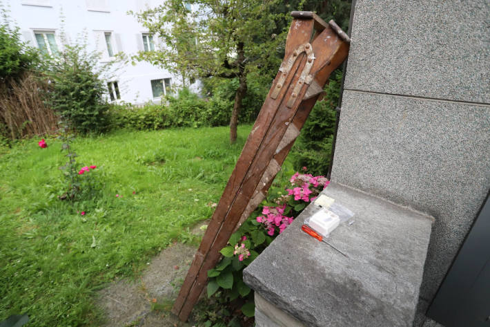 Unfallstelle in der Langgasse in St.Gallen