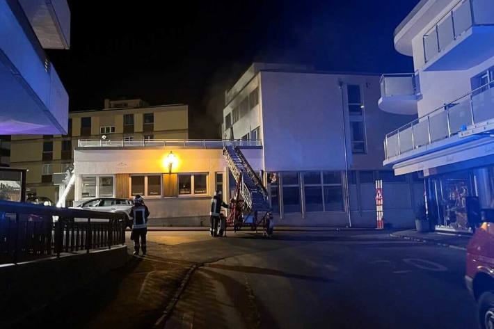 Grossbrand in einem Hotel