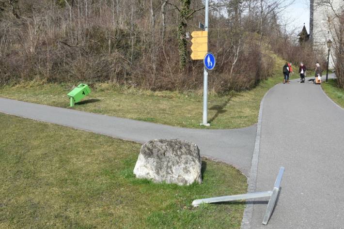 Vandalen waren am Werk.