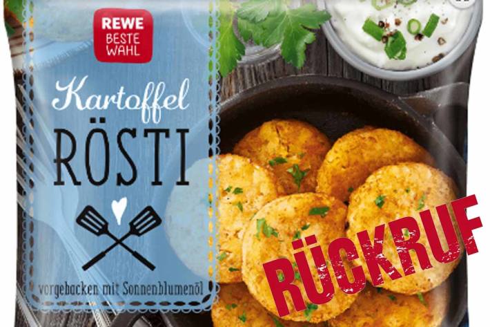LVG ruft Tiefkühlartikel „REWE Beste Wahl, Kartoffelrösti“ zurück