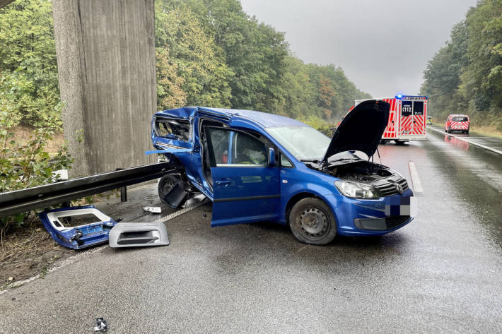 Schwerer Verkehrsunfall auf der A57