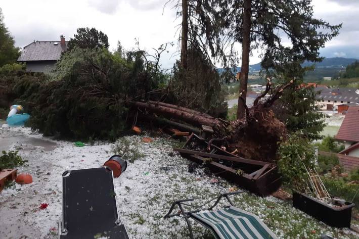 Hagelunwetter in Ohlsdorf