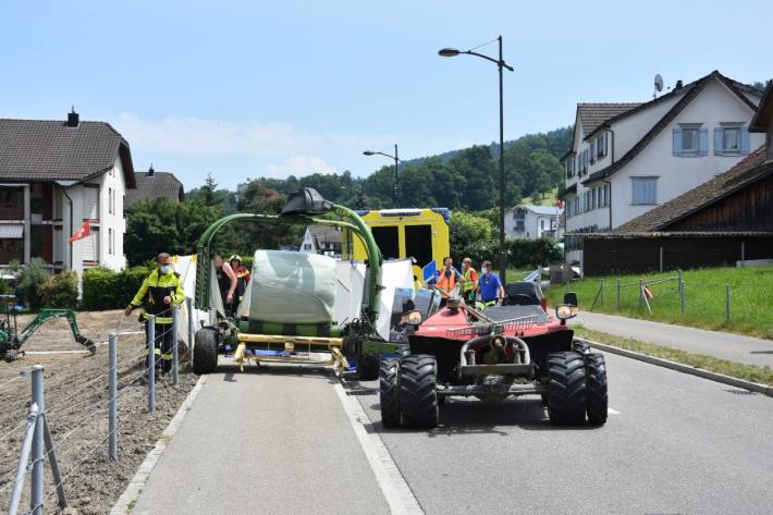 Die Frau wurde heute in Rorschach SG von der Wickelmaschine getroffen und getötet.