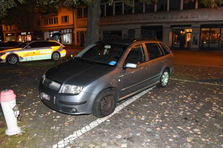 In Rorschach SG baute heute Nacht ein alkoholisierter Fahrer einen Unfall.