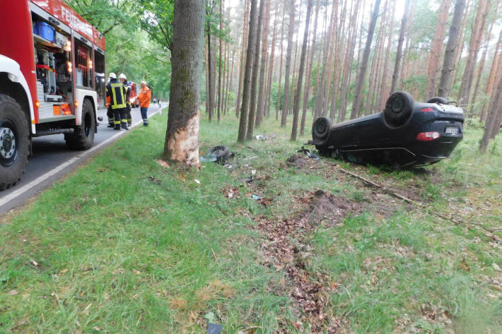  Bei schwerem Unfall in Böhme mit Baum kollidiert