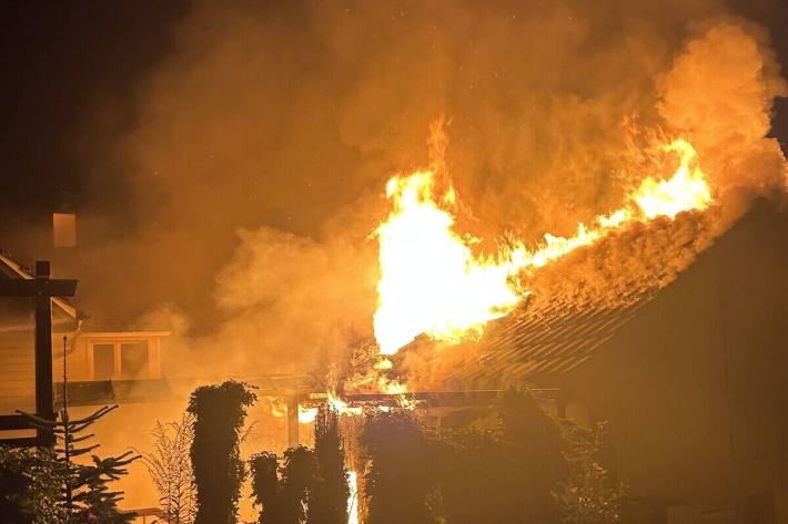 Dank der schnellen Evakuation wurden die Bewohner nicht verletzt