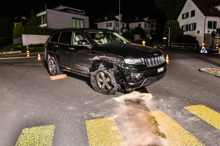 Der Jeep wurde zerstört.