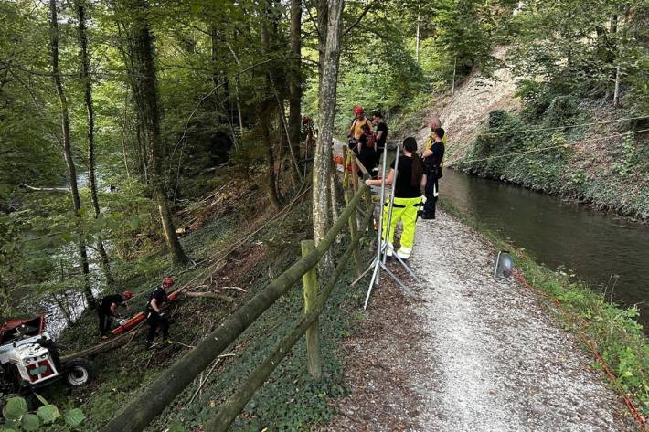 Beim Unfall in Murgenthal gestern verletzten sich zwei Burschen.