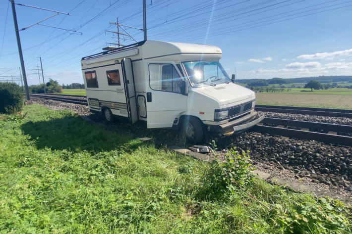 Die Einbrecher flüchteten in einem Wohnmobil.