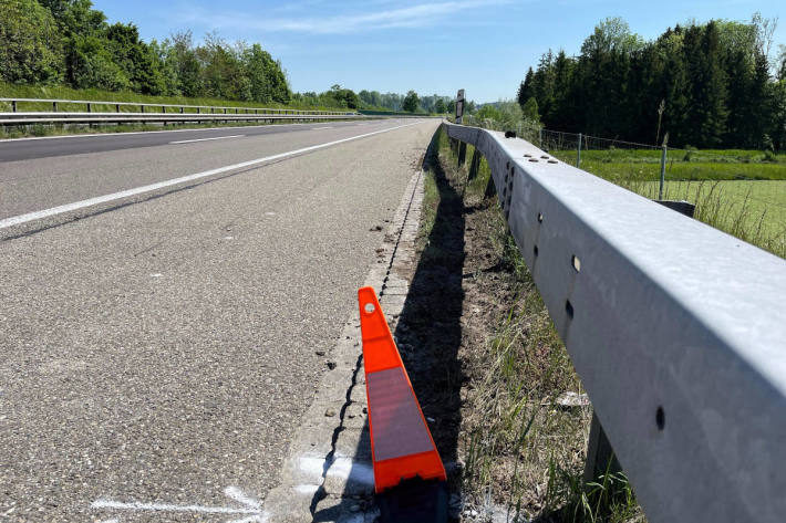 Unfall gebaut und abgehauen