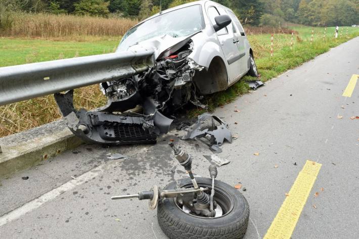 In Meggen ereignete sich heute ein schwerer Verkehrsunfall.