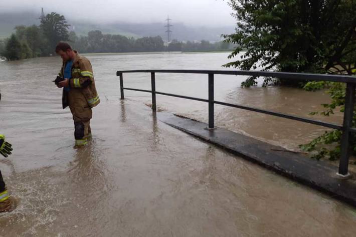 Hochwasser im Bezirk Schwaz