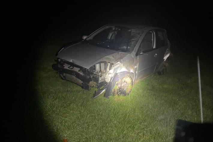 Der Verkehrsunfall endete mit Sachschaden.