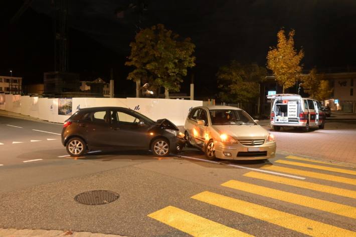 In Schaan FL kam es zu einem Verkehrsunfall.