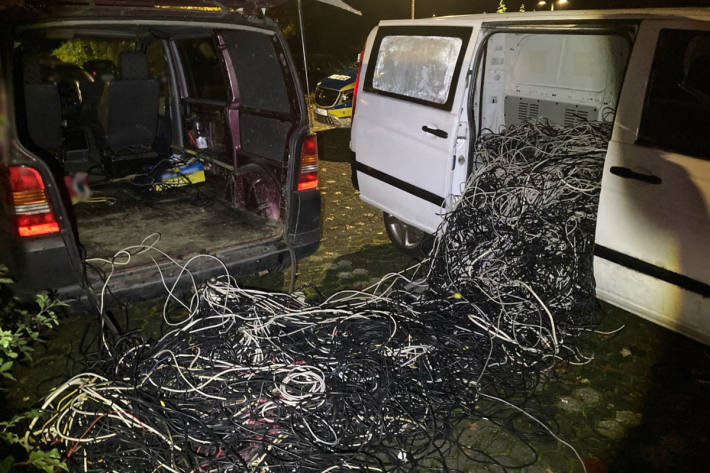 Mehrere Meter Kabel sichergestellt