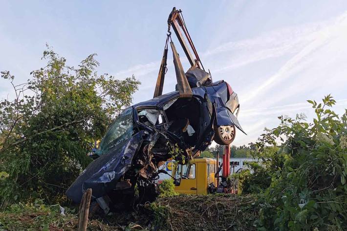 Schwerer Unfall in Langenstein