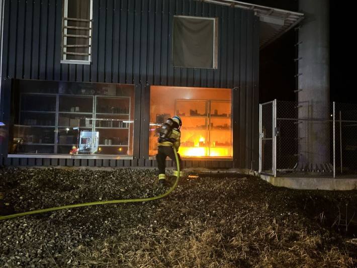 Autowerkstatt in Brand geraten