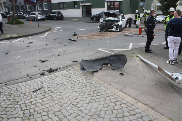 Unfall mit zwei Verletzten in Wehringhausen