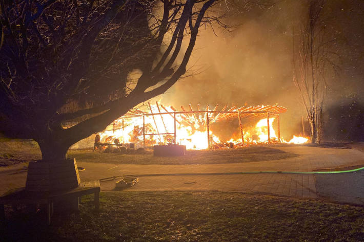 Lagerhalle abgebrannt in Reinsfeld
