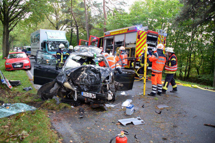 45-jähriger Autofahrer bei Unfall schwer verletzt