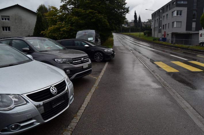 Kollision zwischen Auto und Fahrrad