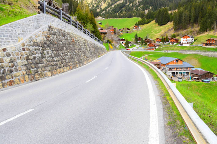 Unfallstelle in Langwies