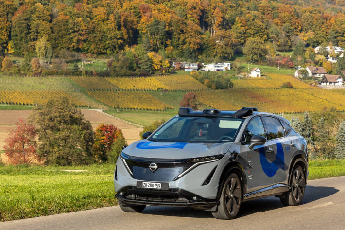 Eines der selbstfahrenden «iamo»-Pilotfahrzeuge