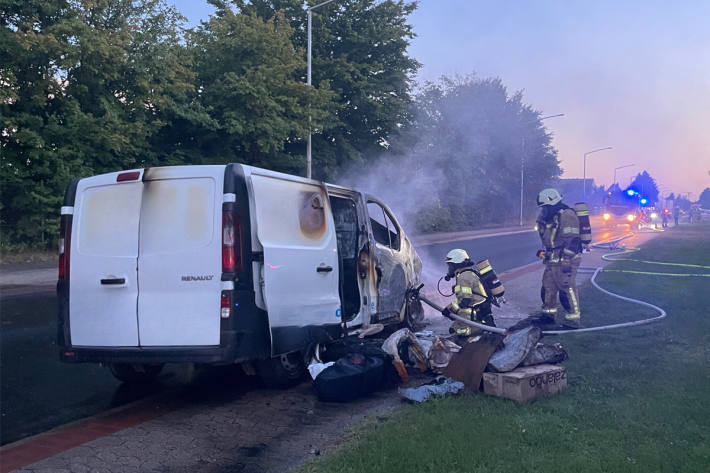 22 Einsatzkräfte der Feuerwehr waren vor Ort.