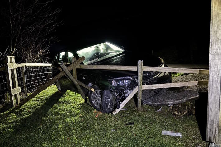 Die Lenkerin prallte in einen Holzzaun