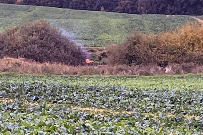 Eine Zeugin fotografierte am Tag des Verschwindens ein Feuer am Fundort.