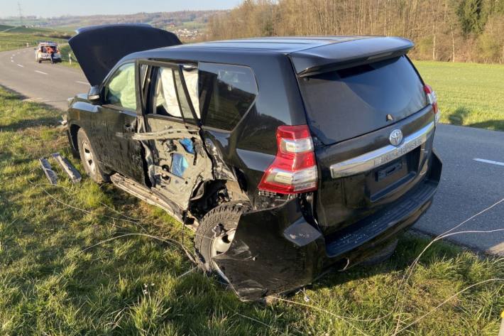 Das Auto wurde zerstört.