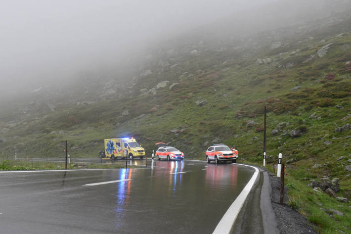 Motorradfahrer bei Unfall auf dem Flüelapass schwer verletzt